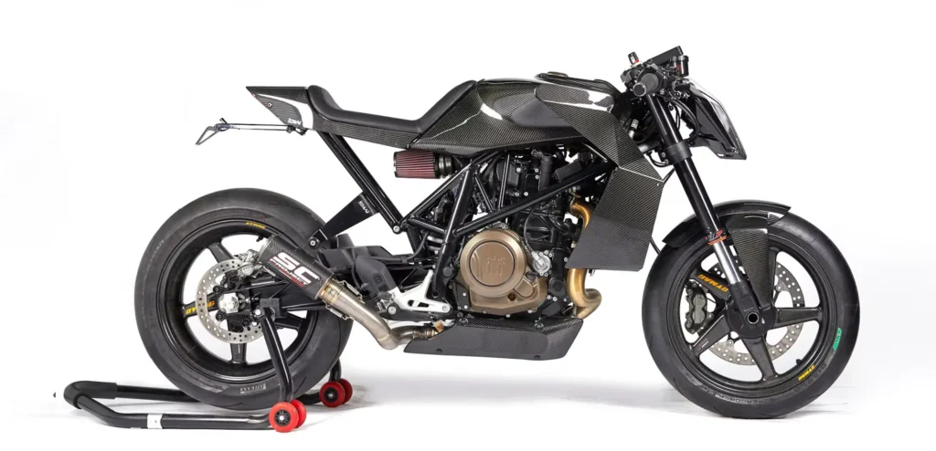 Customowa Husqvarna Vitpilen 701 Charlsa Leclerca jest na sprzedaż.