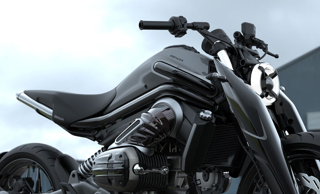 Benda P51 - 70-konna , miejska hybryda napędzana - między innymi, silnikiem bokser.