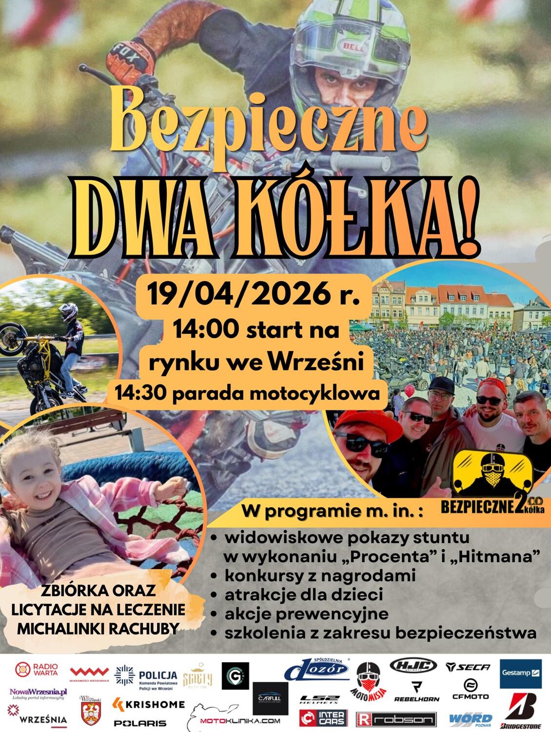 Bezpieczne Dwa Kółka - już 19.04.2026 kolejna edycja we Wrześni